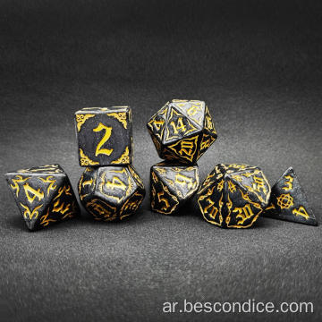 مجموعة DND DND النمطية النمطية BESCON STIND 1 بوصة (25 مم) ، و D&amp;D DICE الضخمة المحددة للأبراج المحصنة و Dragons لعب الألعاب